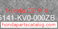 Honda 45141-KV0-000ZB genuine part number image