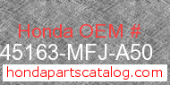 Honda 45163-MFJ-A50 genuine part number image