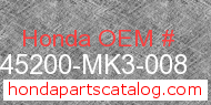 Honda 45200-MK3-008 genuine part number image