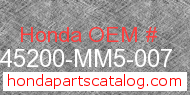 Honda 45200-MM5-007 genuine part number image