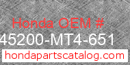 Honda 45200-MT4-651 genuine part number image