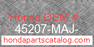 Honda 45207-MAJ- genuine part number image