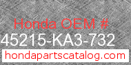 Honda 45215-KA3-732 genuine part number image