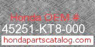 Honda 45251-KT8-000 genuine part number image
