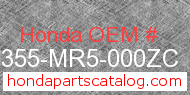 Honda 45355-MR5-000ZC genuine part number image