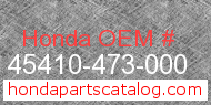 Honda 45410-473-000 genuine part number image