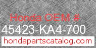 Honda 45423-KA4-700 genuine part number image