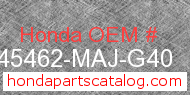 Honda 45462-MAJ-G40 genuine part number image