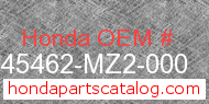 Honda 45462-MZ2-000 genuine part number image