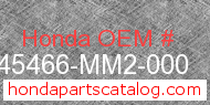 Honda 45466-MM2-000 genuine part number image