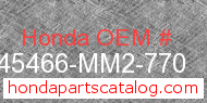 Honda 45466-MM2-770 genuine part number image