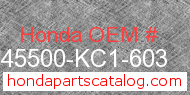 Honda 45500-KC1-603 genuine part number image