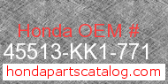 Honda 45513-KK1-771 genuine part number image