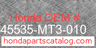 Honda 45535-MT3-010 genuine part number image