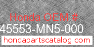 Honda 45553-MN5-000 genuine part number image