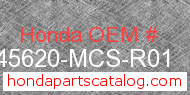 Honda 45620-MCS-R01 genuine part number image