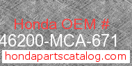 Honda 46200-MCA-671 genuine part number image