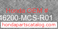 Honda 46200-MCS-R01 genuine part number image