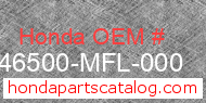 Honda 46500-MFL-000 genuine part number image