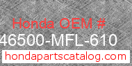 Honda 46500-MFL-610 genuine part number image