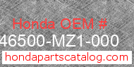 Honda 46500-MZ1-000 genuine part number image