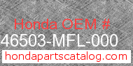 Honda 46503-MFL-000 genuine part number image