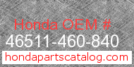 Honda 46511-460-840 genuine part number image