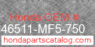 Honda 46511-MF5-750 genuine part number image