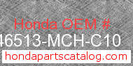 Honda 46513-MCH-C10 genuine part number image