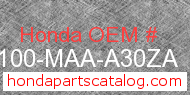 Honda 50100-MAA-A30ZA genuine part number image
