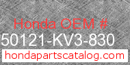 Honda 50121-KV3-830 genuine part number image
