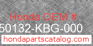 Honda 50132-KBG-000 genuine part number image