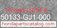 Honda 50133-GJ1-000 genuine part number image