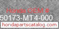 Honda 50173-MT4-000 genuine part number image