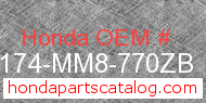 Honda 50174-MM8-770ZB genuine part number image