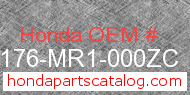 Honda 50176-MR1-000ZC genuine part number image