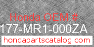 Honda 50177-MR1-000ZA genuine part number image
