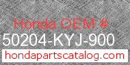 Honda 50204-KYJ-900 genuine part number image