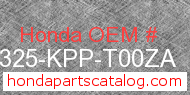 Honda 50325-KPP-T00ZA genuine part number image