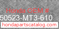 Honda 50523-MT3-610 genuine part number image