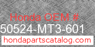 Honda 50524-MT3-601 genuine part number image