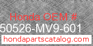 Honda 50526-MV9-601 genuine part number image