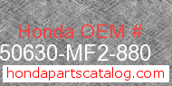 Honda 50630-MF2-880 genuine part number image