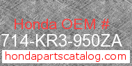 Honda 50714-KR3-950ZA genuine part number image