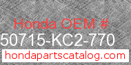 Honda 50715-KC2-770 genuine part number image