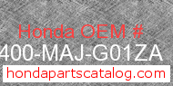 Honda 51400-MAJ-G01ZA genuine part number image