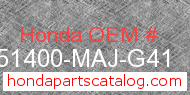 Honda 51400-MAJ-G41 genuine part number image