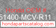 Honda 51400-MCV-R11 genuine part number image