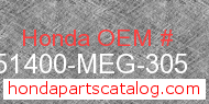 Honda 51400-MEG-305 genuine part number image