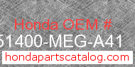 Honda 51400-MEG-A41 genuine part number image